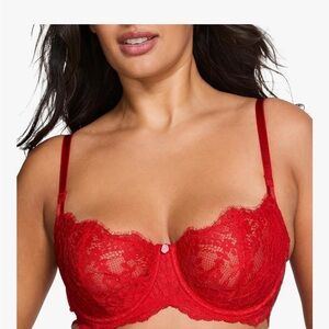 Victoria's Secret Red Lace Bra